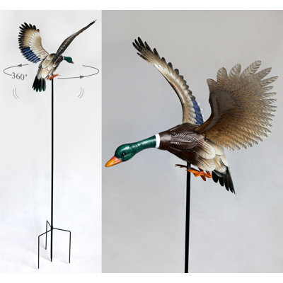 Kinetic Mallard Duck Stake