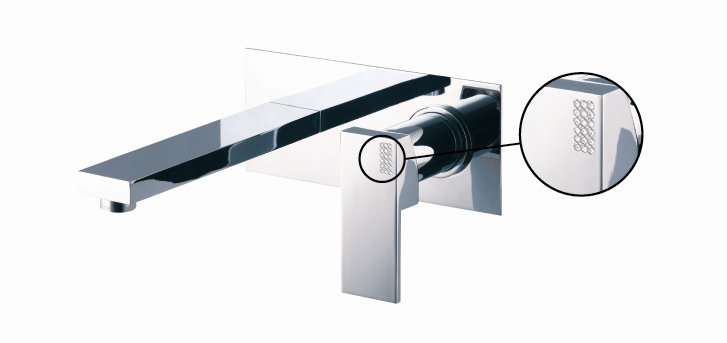 Brick Chic Wall Mounted Optional Single-handle Bathroom Faucet, Brushed Nickel