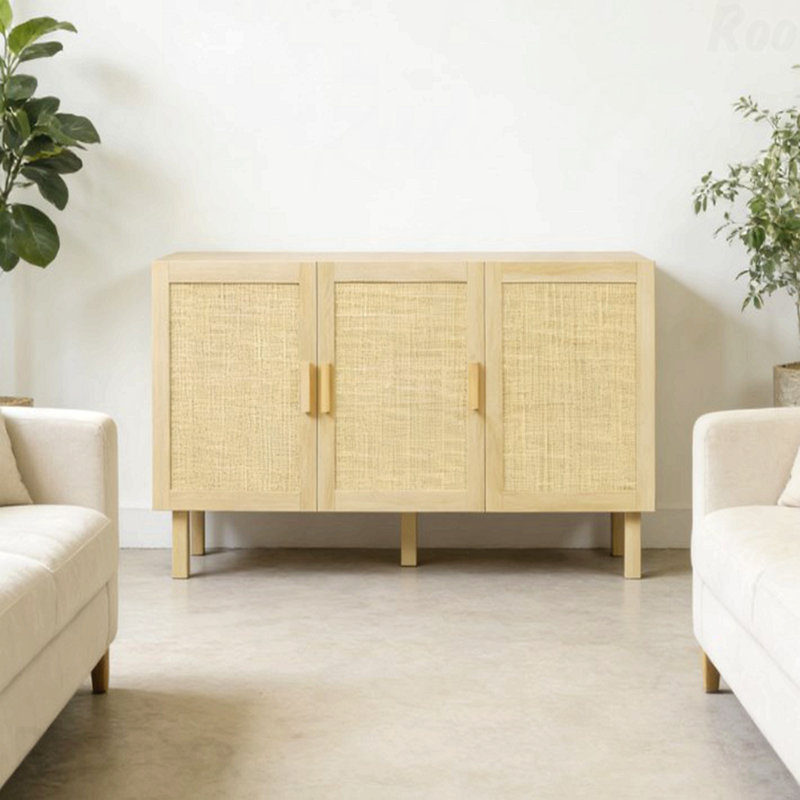 Buffet de rangement avec tablettes réglables, Brun
