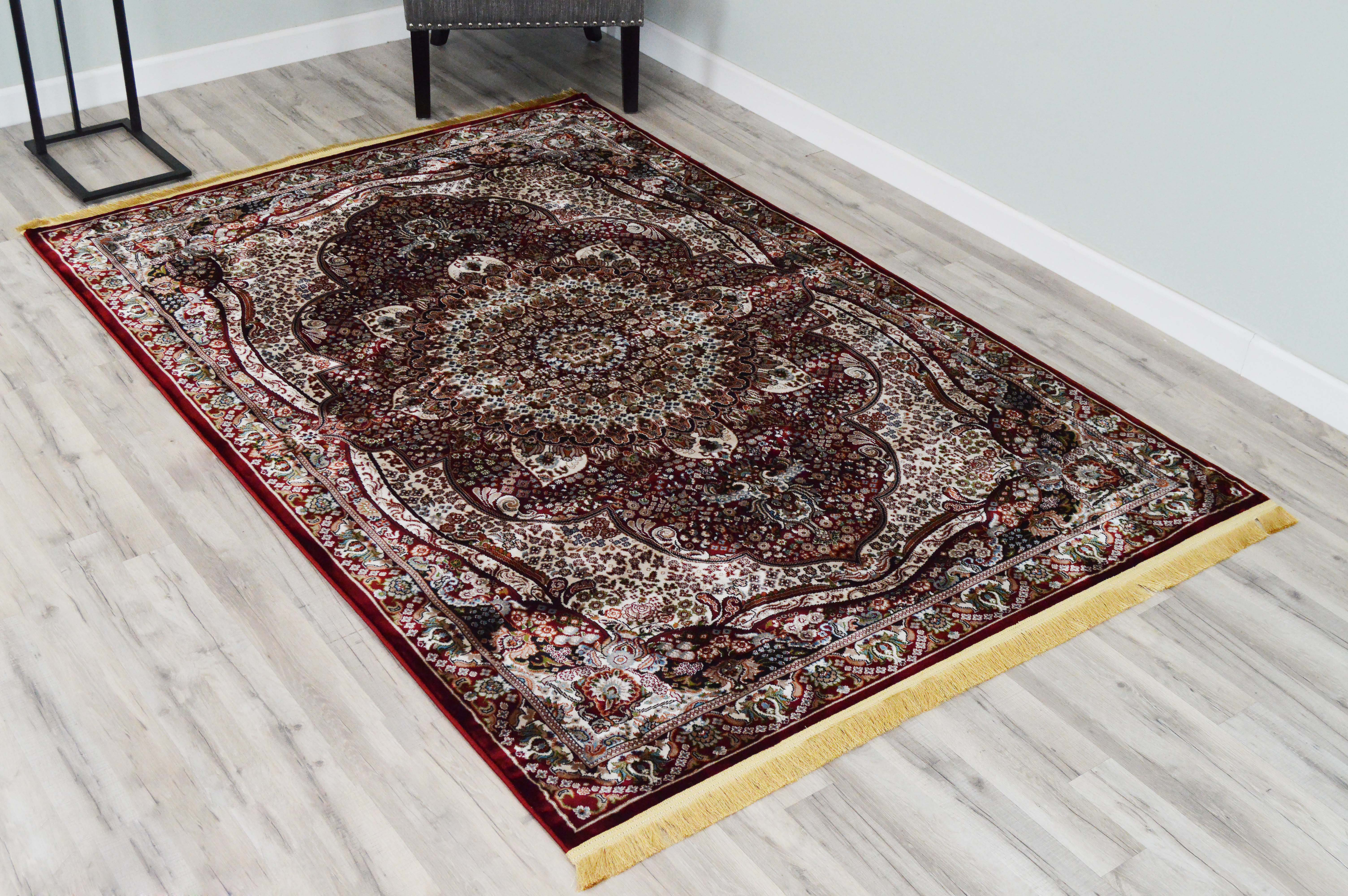 Astoria Grand Darwen Oriental Area Rug in Burgundy | Wayfair