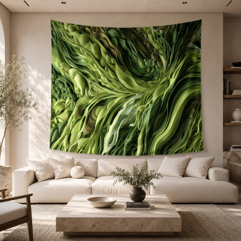 Tapisserie murale Biomorphic Abstraction 47, 26 po x 36 po