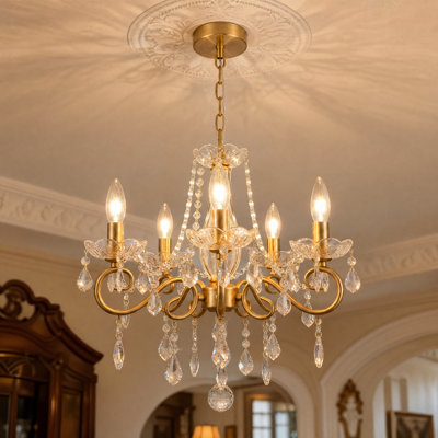 5 - Light Curved LED Chandelier