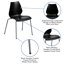 Chaises de vestibule empilables en plastique Oliverson-31020528