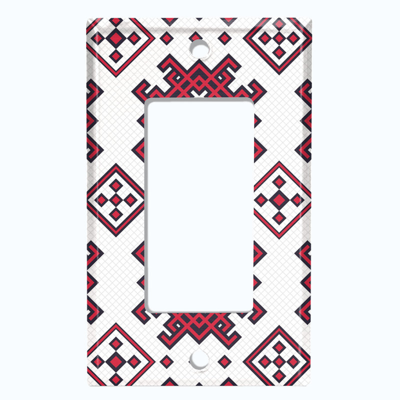 Patterned 1 - Gang Standard Wall Plate