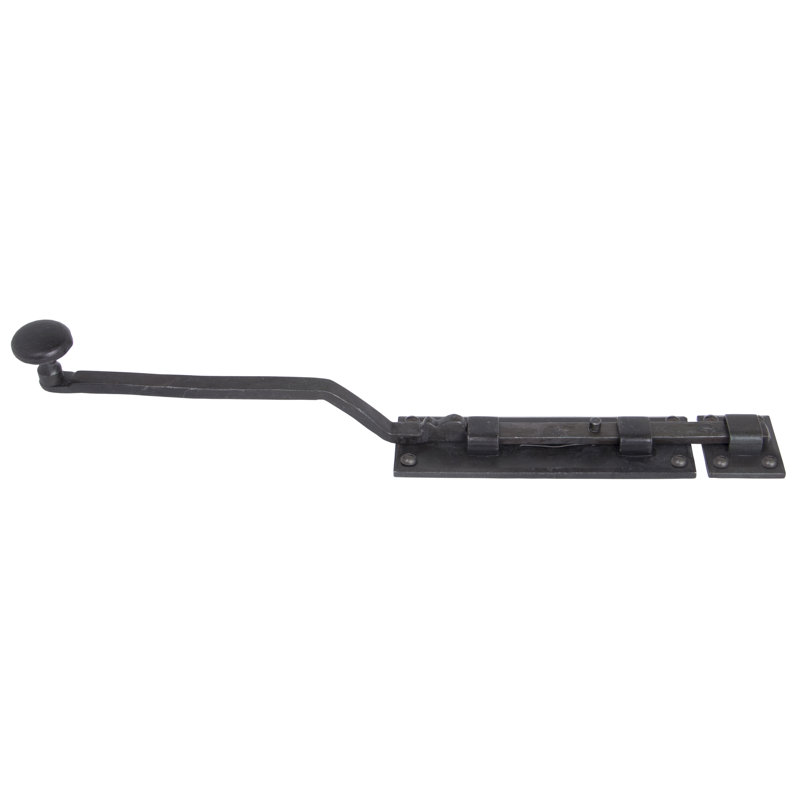 French Pewter Door Bolt, Beeswax, 39.4cm H x 4.7cm W x 7.2cm D