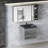 24" Fully Assembled Single Floating Vanity Wall-Mounted Bathroom Vanity with Integrated Quartz Sink, 2 Drawers-1160391775