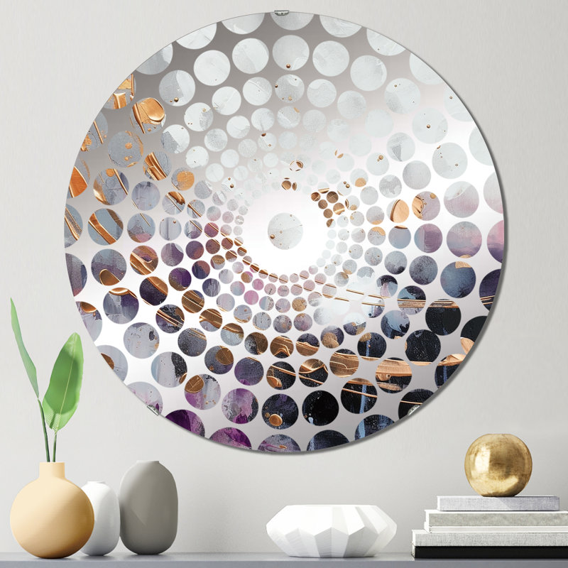 Queensborough - Miroir décoratif à cercles concentriques, 23,6 po x 23,6 po