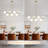 7- Light 36 inch Dimmable Bubble Glass Sputnik Modern Linear Chandelier Farmhouse Kitchen Lighting Pendant-1116772921