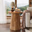 Table de bout ronde simple de style campagnard-1591731005