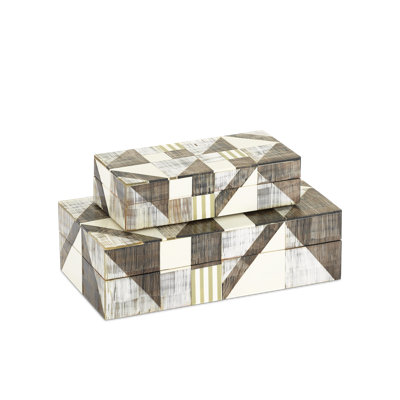 Modernist Solid Wood Decorative Box