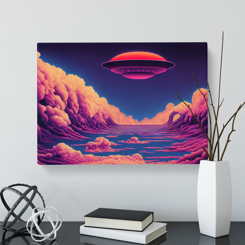 UFO Art Vol.1 - Wrapped Canvas, 50cm H x 76cm W x 3cm D