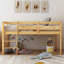 Loft Bed Low Loft Beds with Ladder-1782366158