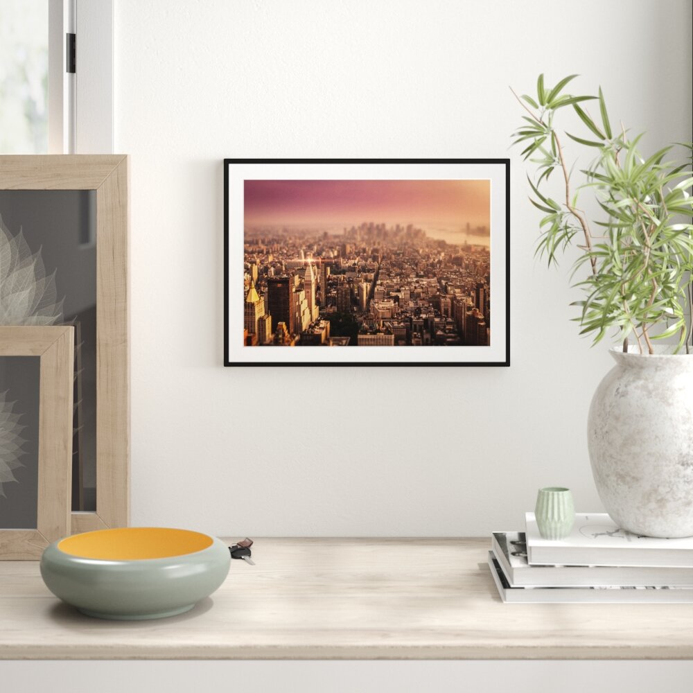 New York City bei Sonnenuntergang Fotokunstdruck Poster