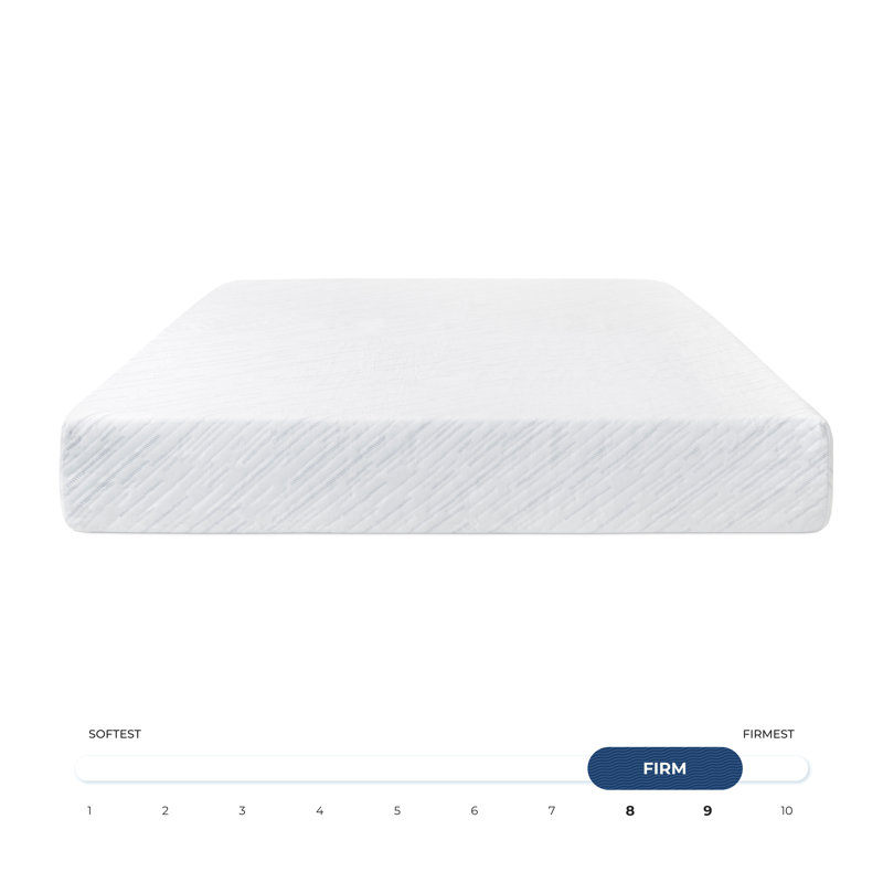 Matelas Brooklyn Bedding 25 cm en mousse à mémoire de forme infusée de gel, format California King, fermeté optimale