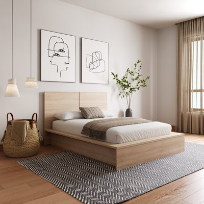 Guendolyn Platform Bed & Headboard