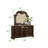 Traditional Style 11-Drawer Dresser With Metal Handle Pulls Made With Wood In Dark Walnut