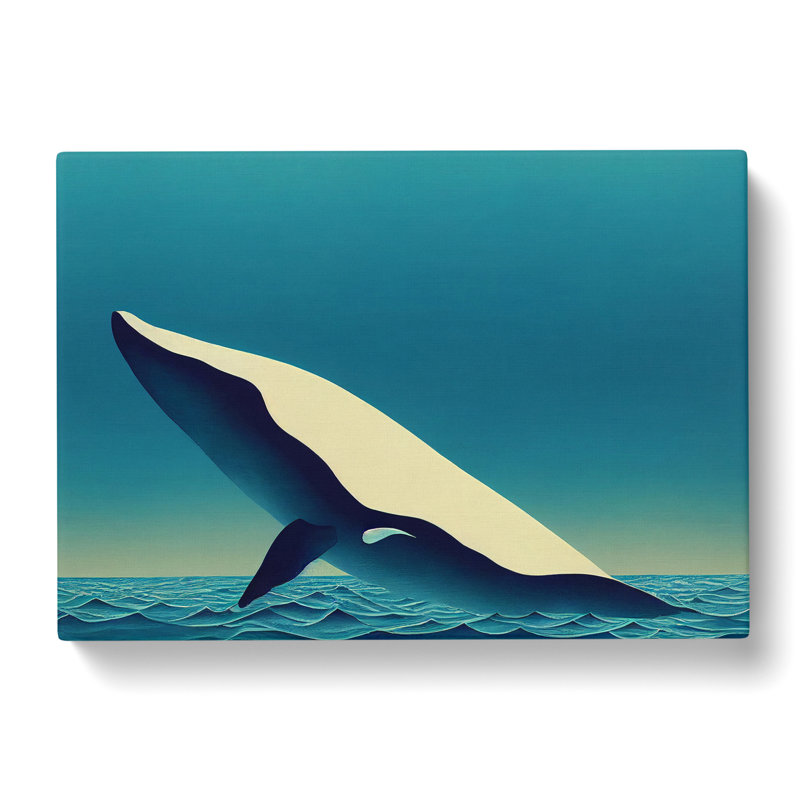 Whale Art Vol.5 - Wrapped Canvas, 50cm H x 76cm W x 3cm D