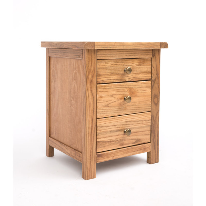 Genesee 45 cm W Bedside Table, Light Wood