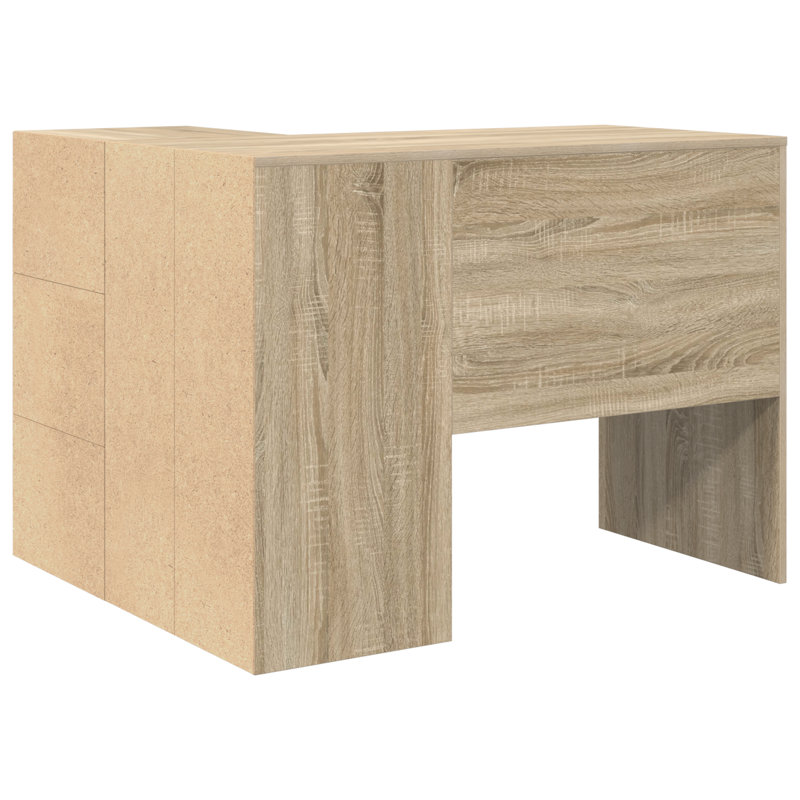 Corner Desk 102X88x75 Cm Engineered Wood, Sonoma Oak