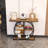 Modern Farmhouse Console Table with Shelf