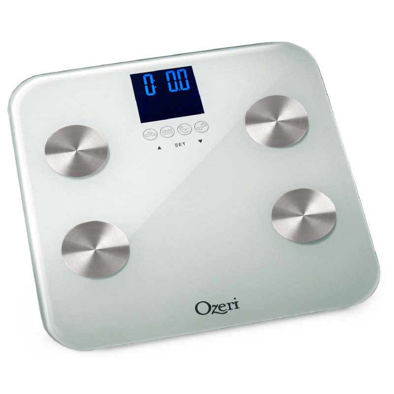Ozeri Digital Bathroom Scale, White