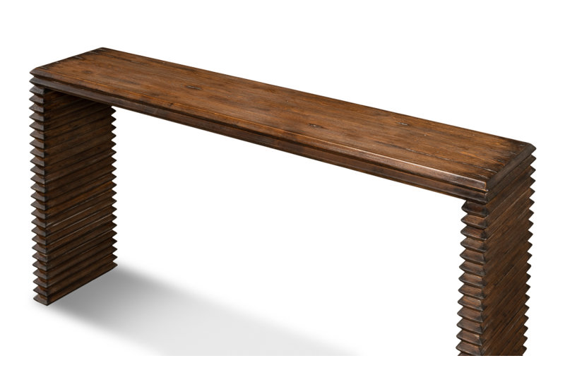 Stacked 63'' W Solid Wood Console Table