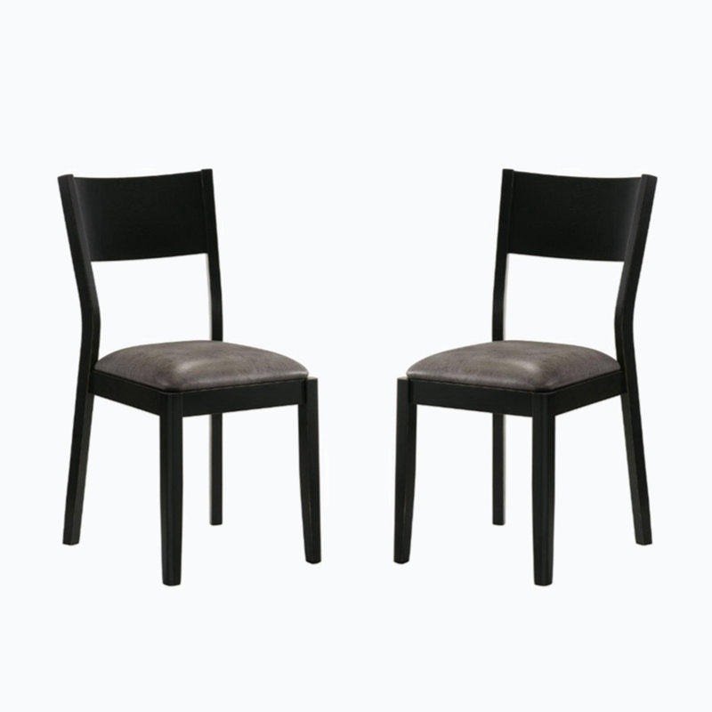 Ensemble de 2 chaises de salle à manger rembourrées en similicuir