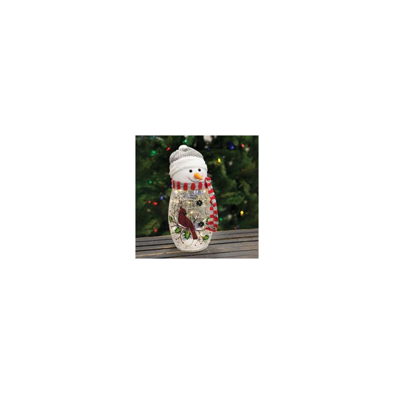 Bonhomme de neige en verre