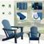 Chaise Adirondack en PEHD durable avec porte-gobelet, résistante aux intempéries et pliable pour l'extérieur-1260883365-1260883367