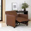 Fauteuil inclinable électrique en simili cuir Carolan