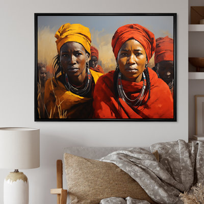 Portrait de femmes d'Afrique Maasai Mara - Art mural tribal africain