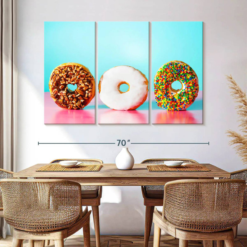 Donut Trio, H 42 po x l 65 po
