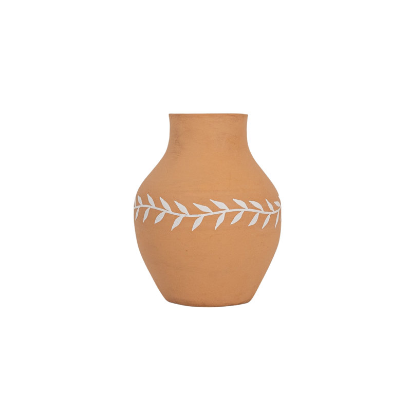 Vase de table en terre cuite fait à la main