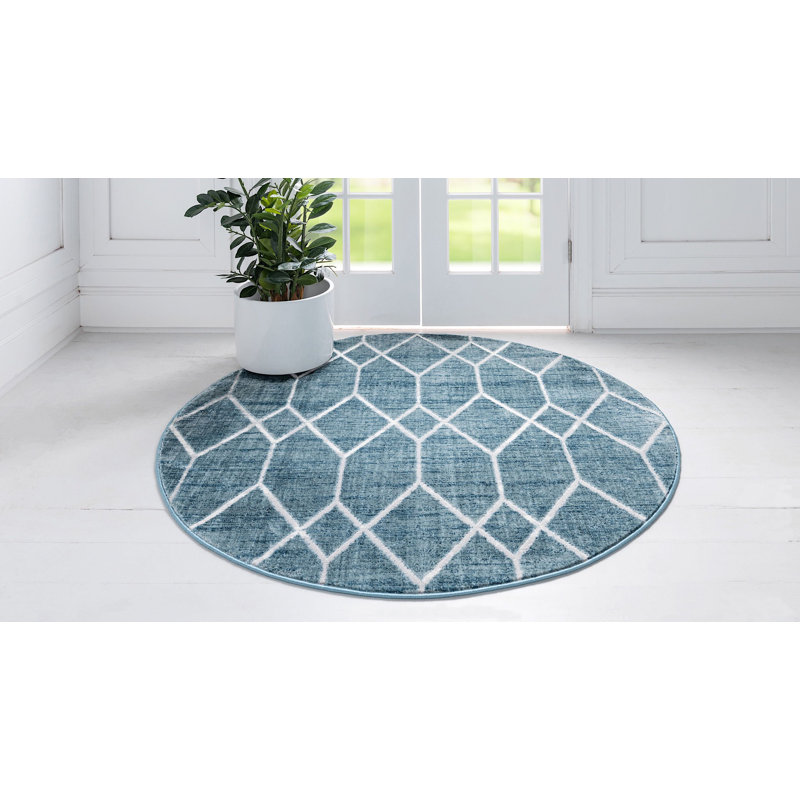 Tapis contemporain Clidy, Rond 3 pi 3 po