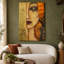 «Freya’s Tears Reproduction» par Gustav Klimt, peinture sur toile tendue-282405884
