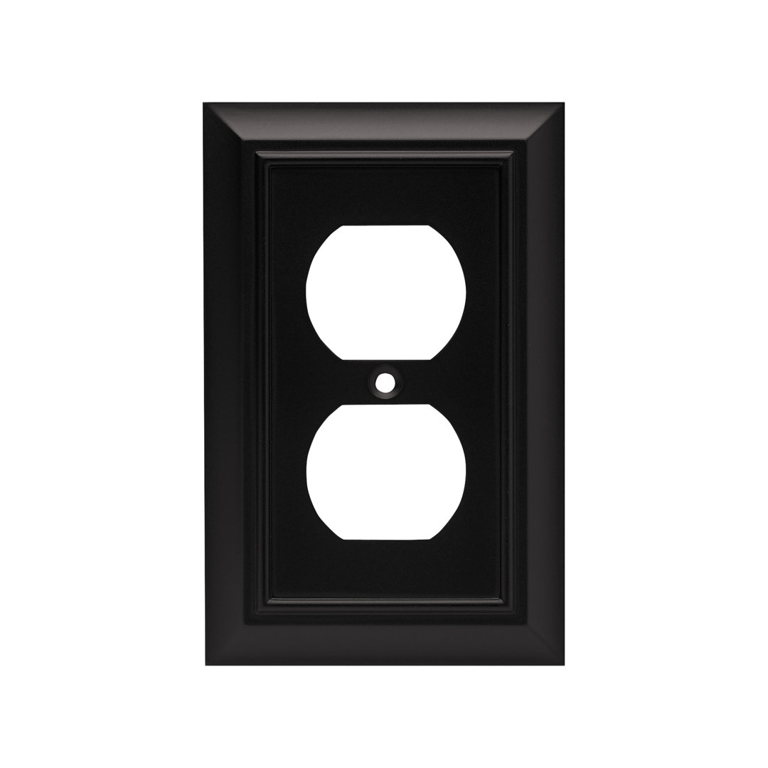 Architectural 1-Gang Duplex Outlet Wall Plate Franklin Brass