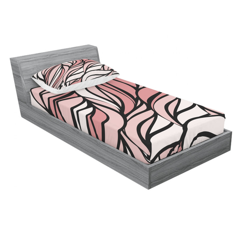 Microfiber Sheet Set, Twin Sheet Set with Fitted Sheet