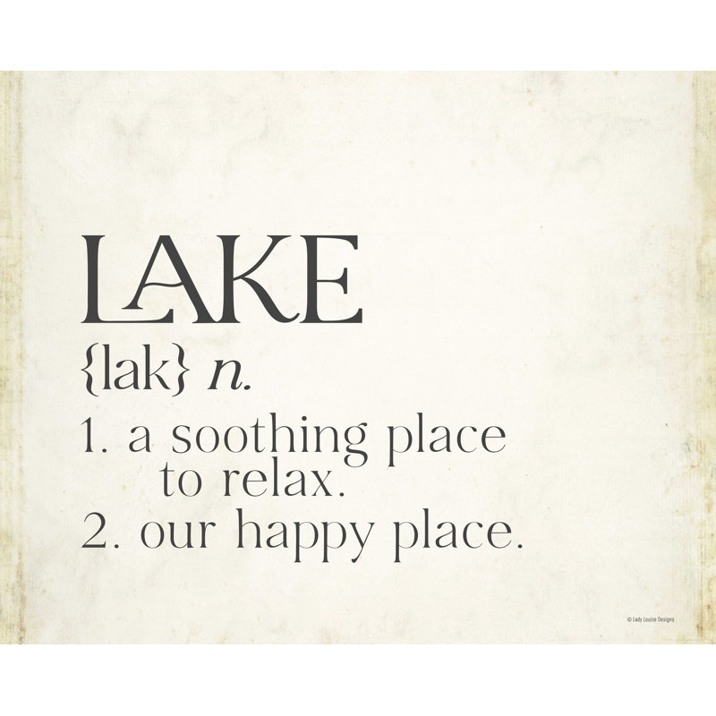 "Hanswerner Lake", art textuel sur toile tendue, H 24 po x l 36 po