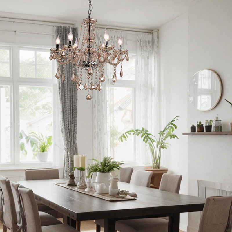 Jakoby 6 - Light Glass Classic / Traditional Chandelier