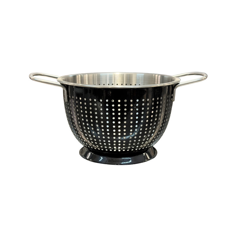 Buckingham Stainless Steel Colander, Black