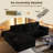 Boneless 114'' Modern L-shaped Sectional Sofa With Deep Seat, Sparkling Starry Fabric, Modular Couch For Living Room Or Bedroom – No Assembly Needed-545892166-545892161