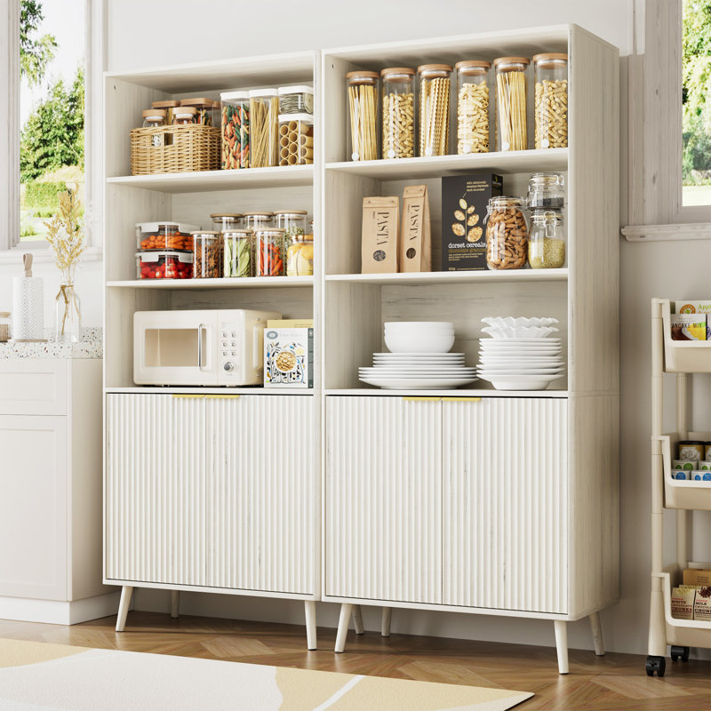 70.9 Kitchen Pantry, White