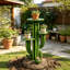 Support pour cactus saguaro en résine de 81 cm (32 po) avec 3 tablettes d'exposition