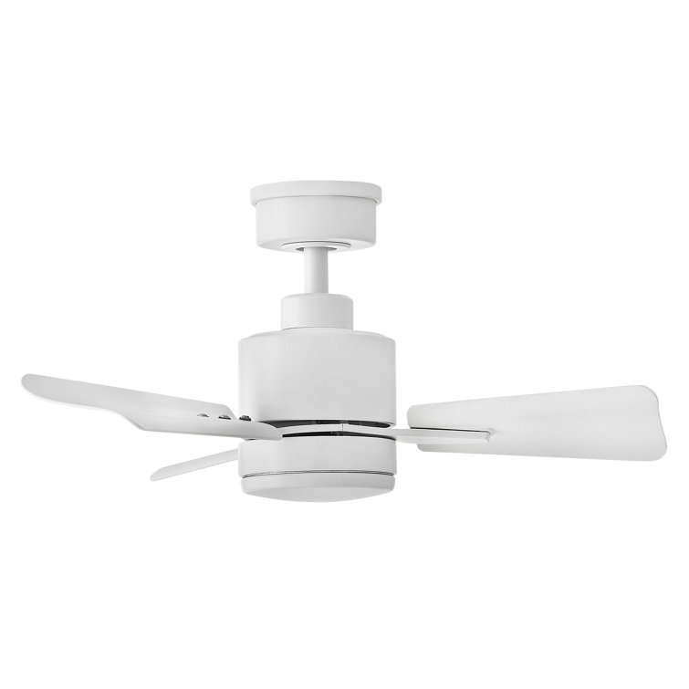 30" Leventhal 3  - Blade LED Standard Ceiling Fan with Wall Control and Light Kit Included