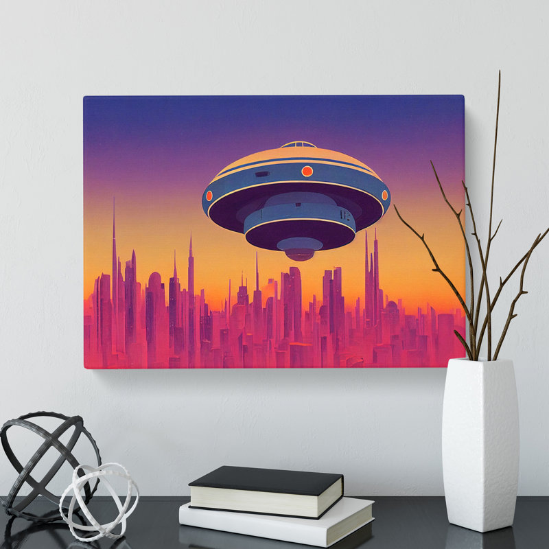 UFO Art Vol.4 - Wrapped Canvas, 35cm H x 50cm W x 3cm D