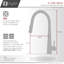 Siena Modern Single Handle Kitchen Faucet-61666668