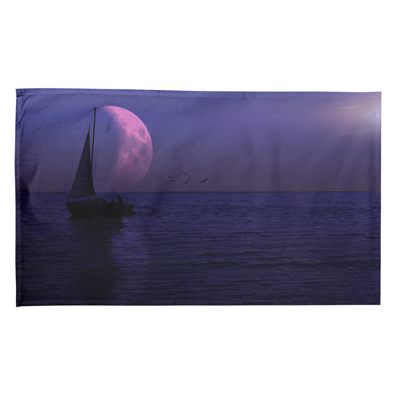 Tea Towel Kitchen Towel, Violet, Poly Twill