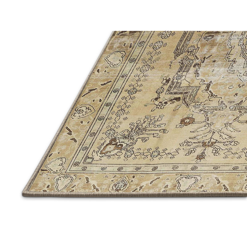 Tapis oriental beige / brun, Rectangle 7 pi x 9 pi