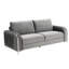 Chaise gracieuse en velours gris 3, avec pieds finis: D25