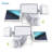 2 - Head LED Solar Powered Outdoor Security Flood Light with Motion Sensor